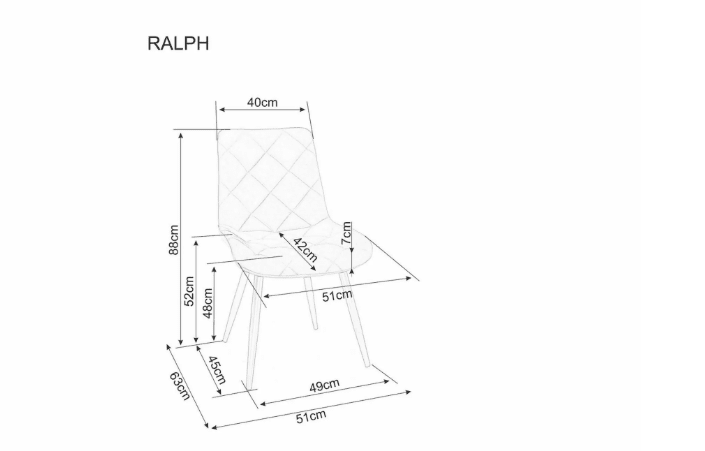 Kėdė RALPH VELVET