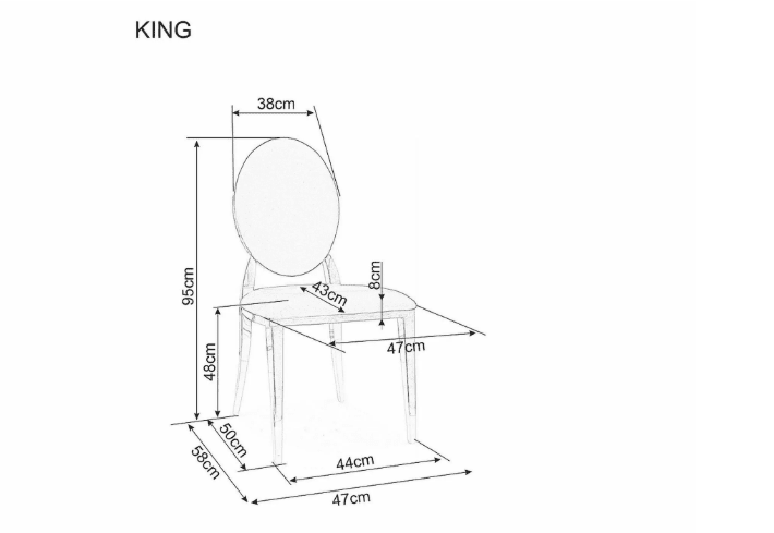 Kėdė KING VELVET