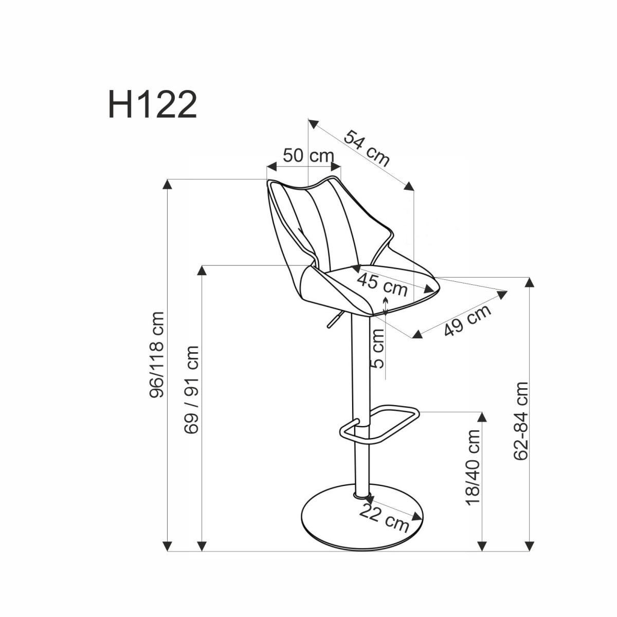 Baro kėdė H-122