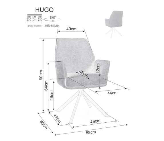 Kėdė HUGO BREGO