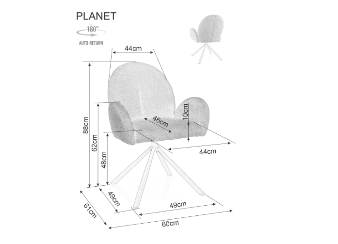 Kėdė PLANET RAVEN
