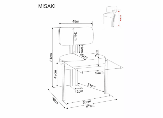Kėdė MISAKI D
