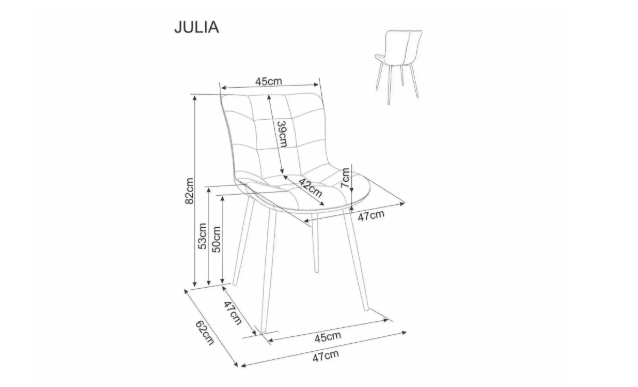 Kėdė JULIA LEO