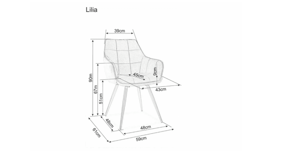Kėdė LILIA VELVET
